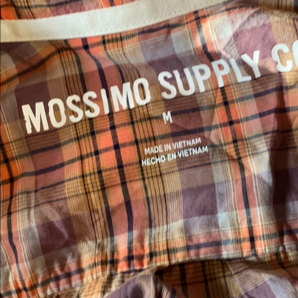 Mossimo Supply Co Plaid Button Shirt M Long Sleeve - Picture 2 of 3